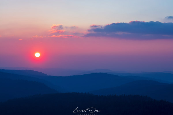 Coucher de soleil - Hohneck - Vosges - France.