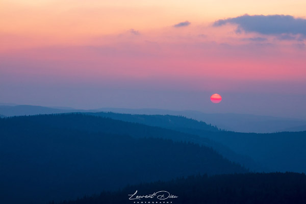 Coucher de soleil - Hohneck - Vosges - France.